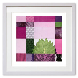 Qunstwerk - Malerei gerahmt | Orchidee - Acryl, Transfer und Tusche auf Papier